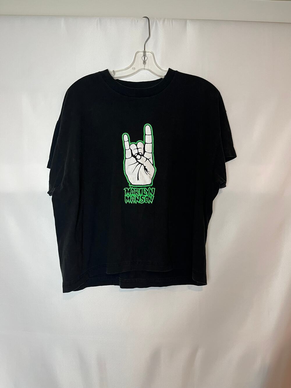Vintage 1995 Marilyn Manson “We Hate Love / We Love Hate” Tee — Hanes XL